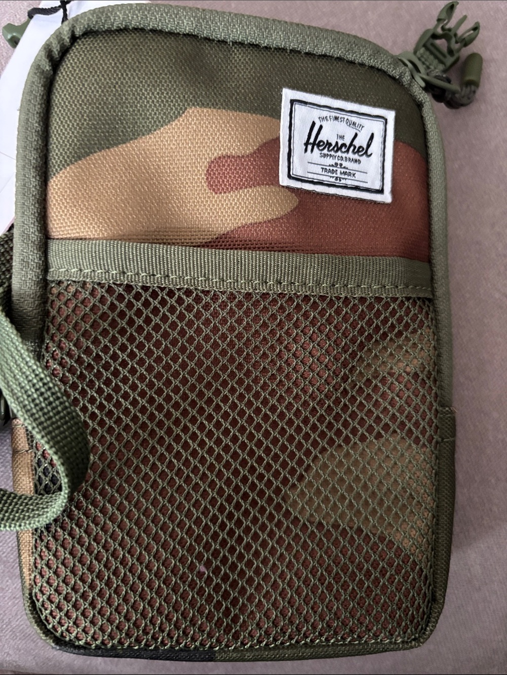 Herschel Supply Company Olive Camo Mesh Front Belt Bag - Picture 4 of 5